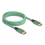 Cabo DisplayPort DeLOCK 16K 60 Hz 2 m verde metal
