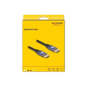 Cabo DisplayPort DeLOCK 8K 60 Hz 1 m roxo metal
