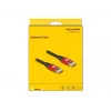 Cabo DisplayPort DeLOCK 8K 60 Hz 1 m vermelho metal