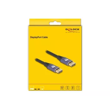 Cabo DisplayPort DeLOCK 8K 60 Hz 2 m roxo metal