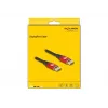 Cabo DisplayPort DeLOCK 8K 60 Hz 2 m vermelho metal