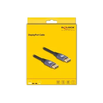 Cabo DisplayPort DeLOCK 8K 60 Hz 3 m roxo metal