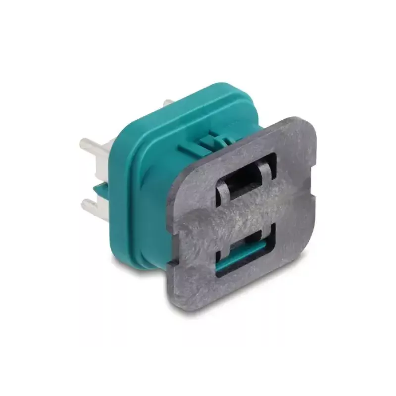 Ficha quádrupla HDMTD DeLOCK para PCB, classe de proteção IP67 IP69K