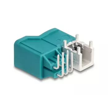 Ficha de alimentação individual HDMTD DeLOCK angular para PCB conector fêmea 90°