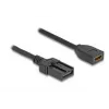 Cabo HDMI Automotive DeLOCK conector fêmea HDMI-A para ficha HDMI-E 3 m 4K 60 Hz