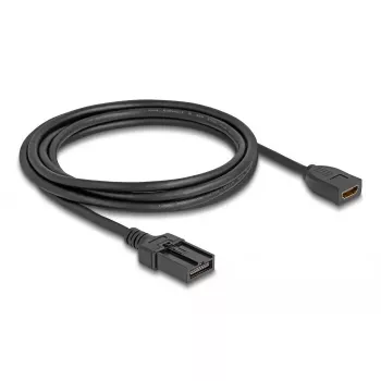 Cabo HDMI Automotive DeLOCK conector fêmea HDMI-A para ficha HDMI-E 3 m 4K 60 Hz