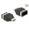 Adaptador HDMI Automotive DeLOCK conector fêmea HDMI-E para ficha HDMI-A 4K 60 Hz