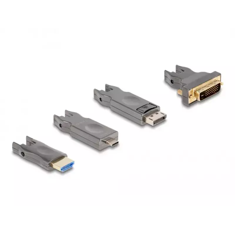 DeLOCK Cabo HDMI ótico ativo 5 em 1 8K 60 Hz 25 m macho para macho