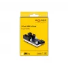 DeLOCK Hub USB 2.0 com pin header 2 portas preto azul