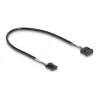 DeLOCK Hub USB 2.0 com pin header 2 portas preto azul