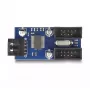 DeLOCK Hub USB 2.0 com pin header 2 portas preto azul