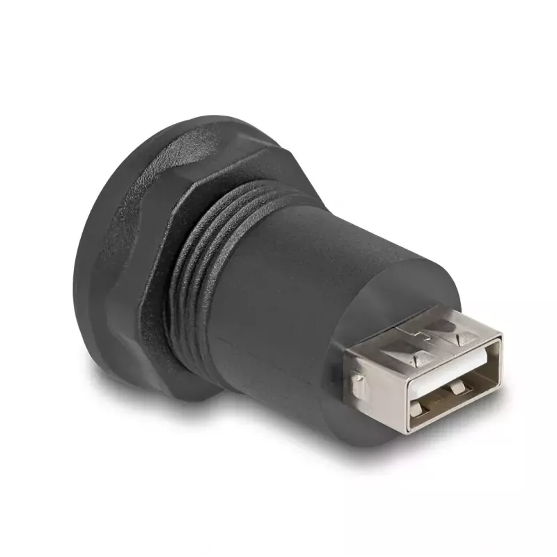 DeLOCK conector de encastrar USB 2.0 Type Mini-B para USB 2.0 Type-A preto