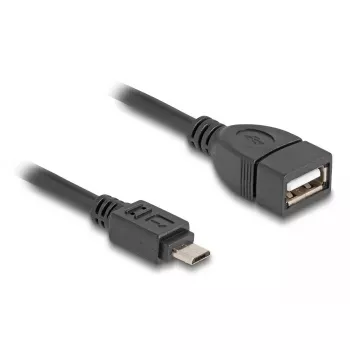 Cabo DeLOCK USB 2.0 OTG Micro-B macho para Type-A fêmea 11 cm