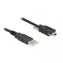 Cabo USB 2.0 DeLOCK 80478 1 m Type-A macho para Mini-B macho preto