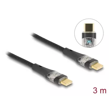 Cabo de dados e carregamento rápido DeLOCK USB 2.0 3 m 100 W