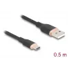 Cabo USB DeLOCK 81225 0,5 m USB A USB C preto