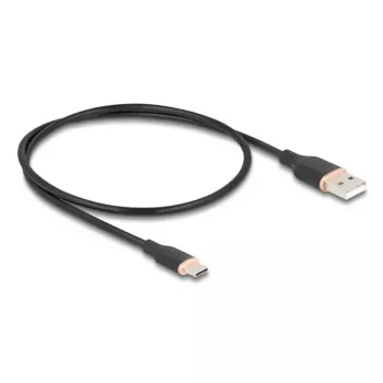 Cabo USB DeLOCK 81225 0,5 m USB A USB C preto