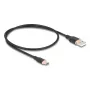 Cabo USB DeLOCK 81225 0,5 m USB A USB C preto