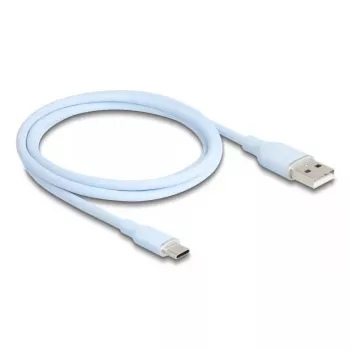 Cabo USB DeLOCK USB 2.0 1 m USB A USB C azul 81222
