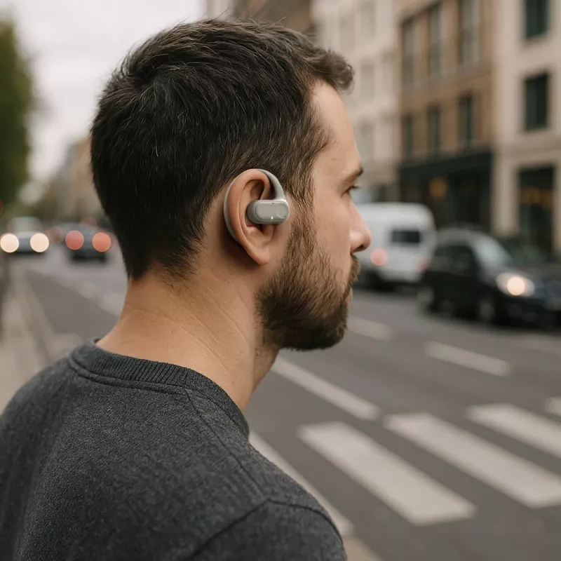 Hama Spirit Open Headset True Wireless Stereo (TWS) In-ear chamadas/música Bluetooth areia