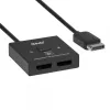 Switch bidirecional DisplayPort 2-em-1 CLUB3D CSV-1009 — 2 saídas DisplayPort, 8K@60Hz, preto