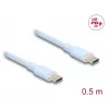 Cabo USB DeLOCK 81233 USB 2.0 0,5m USB C azul