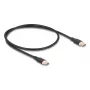 Cabo USB DeLOCK USB 2.0 0,5 m USB-C preto 81237