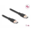 Cabo USB DeLOCK USB 2.0 1m USB C preto 81238