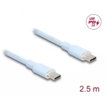 Cabo USB DeLOCK USB 2.0 2,5m USB C azul 81235