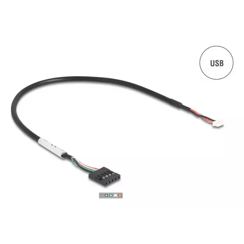 DELOCK 90582 Conversor/Repetidor/Isolador USB 2.0 para RS-232 Série, FTDI FT231XS, verde aço inoxidável