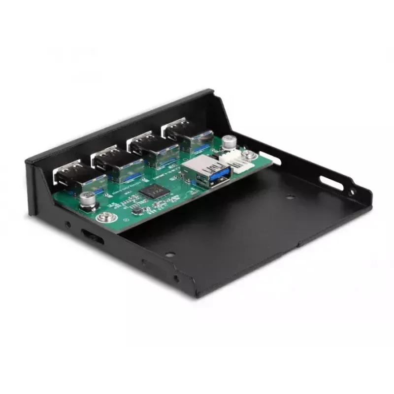 Hub USB 3.2 Gen 1 interno 3,5 polegadas DeLOCK 4 portas preto