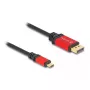 Cabo DeLOCK USB Type-C para DisplayPort 8K 30Hz HDR 3m vermelho