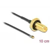 Cabo coaxial DeLOCK 12655 0,1 m RP-SMA MHF 4L LK preto