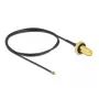 Cabo coaxial DeLOCK 12661 0,5 m RP-SMA MHF 4L LK preto
