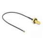 Cabo coaxial DeLOCK 12663 0,2 m SMA MHF 4L LK preto
