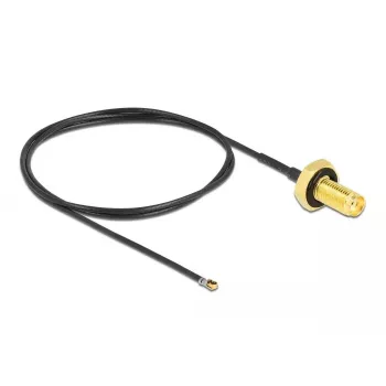 Cabo coaxial DeLOCK 12667 0,5m SMA MHF 4L LK preto