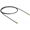 Cabo coaxial DeLOCK 89611 0,5 m MHF (I-PEX) preto dourado