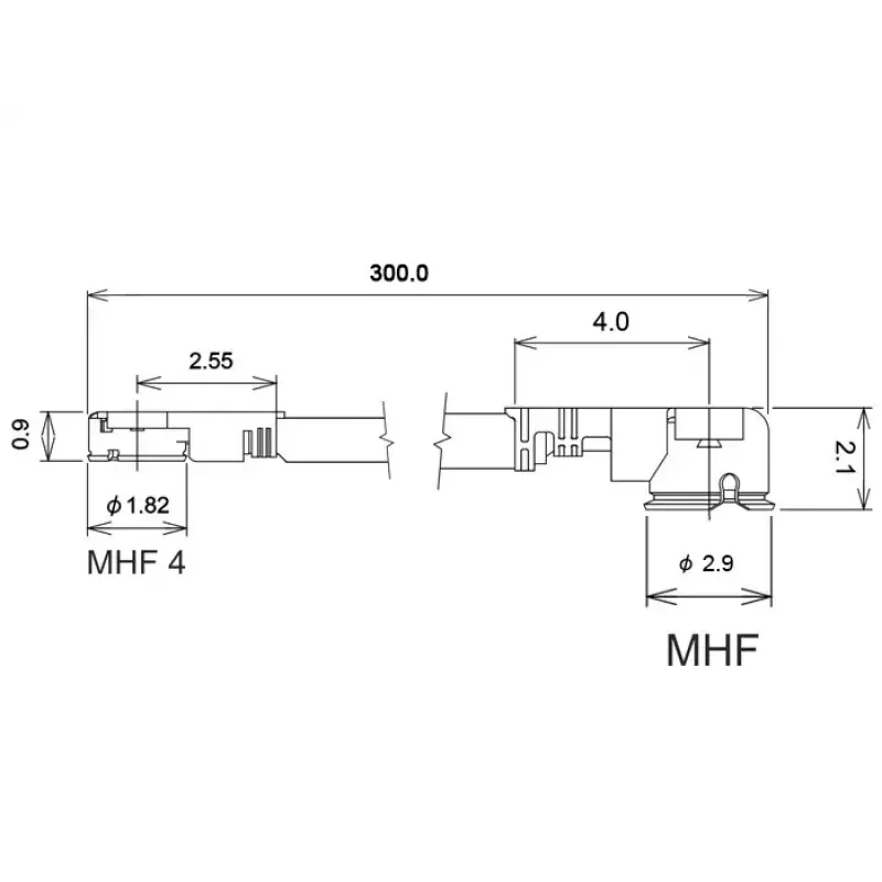 Cabo coaxial DeLOCK 89649 0,3 m MHF I-PEX MHF IV HSC MXHP32