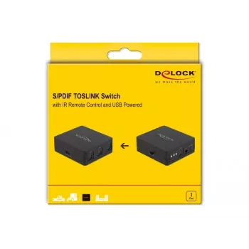 Comutador S/PDIF TOSLINK DeLOCK 63395