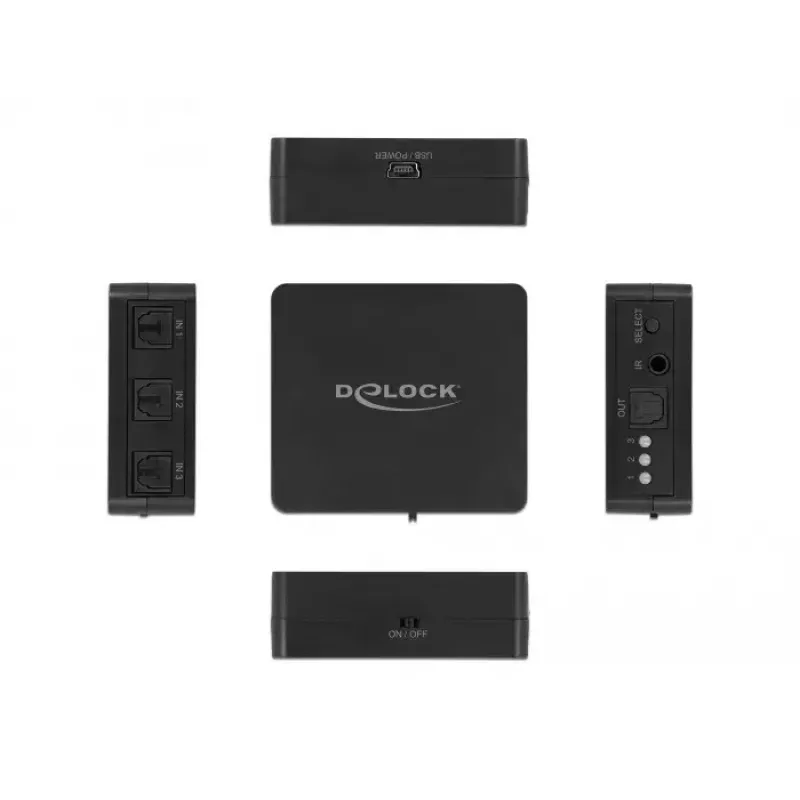 Comutador S/PDIF TOSLINK DeLOCK 63395