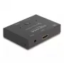 DeLOCK Comutador HDMI 2-1 bidirecional 8K 60 Hz metal preto