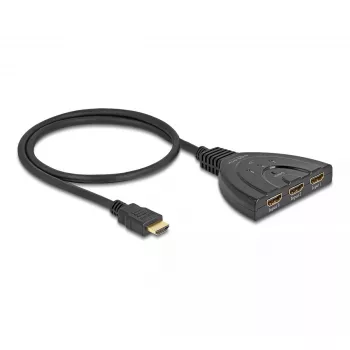 DeLOCK Comutador HDMI 3 x HDMI entrada para 1 x HDMI saída 8K 60 Hz