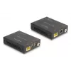 Extensor KVM DELOCK 65957 — transmissor e recetor HDMI e USB, com fios, até 70 m, 18 Gbit/s, 600 MHz, preto