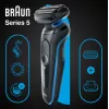 Braun Series 5 51-B1820s máquina de barbear de lâminas preto, azul