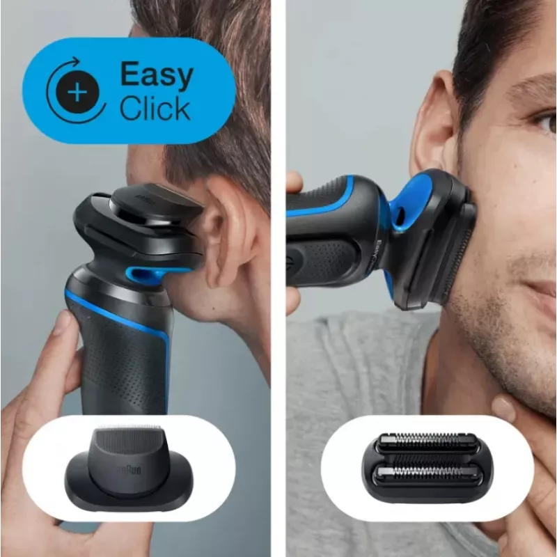 Braun Series 5 51-B1820s máquina de barbear de lâminas preto, azul