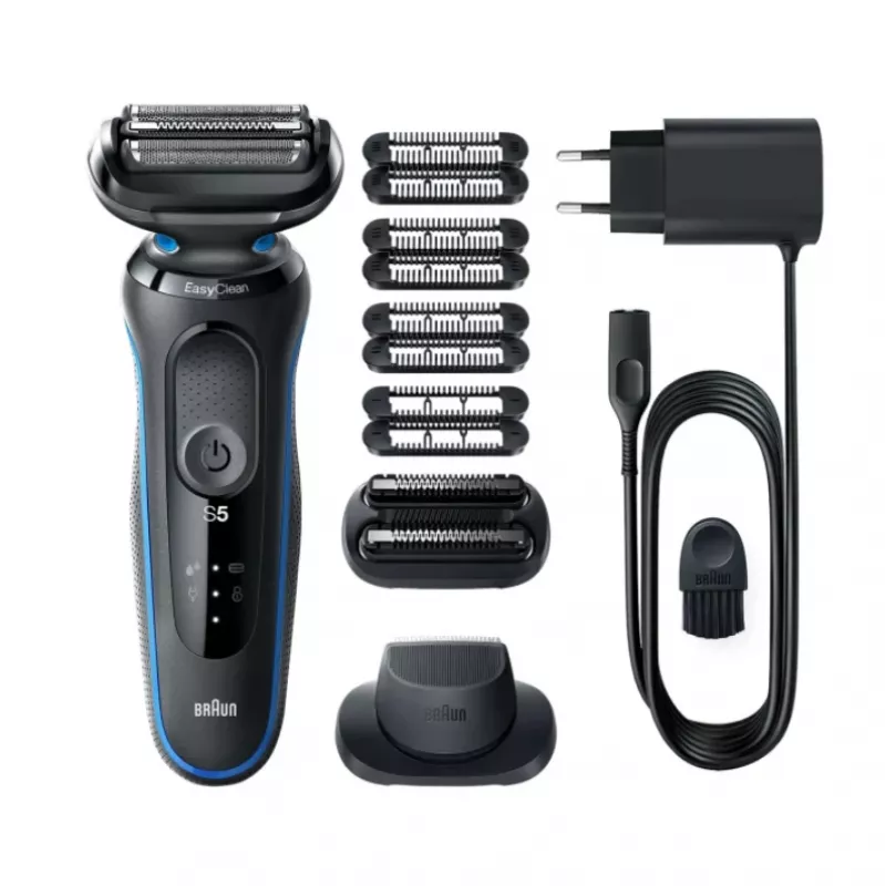 Braun Series 5 51-B1820s máquina de barbear de lâminas preto, azul