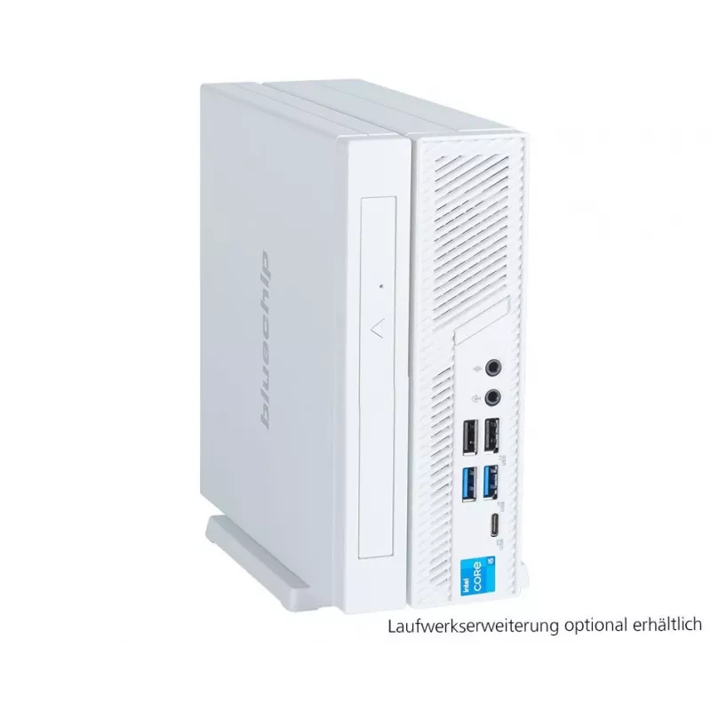 bluechip BUSINESSline S3137 *white* processador Intel® Core™ i3 14100 / até 4,70 GHz, Windows 11 Pro, Intel® B760, 8 GB DDR5, 500 GB NVMe SSD, Intel® Wi-Fi 6E AX211, Bluetooth 5.3, Gigabit Ethernet, gráfica Intel® UHD