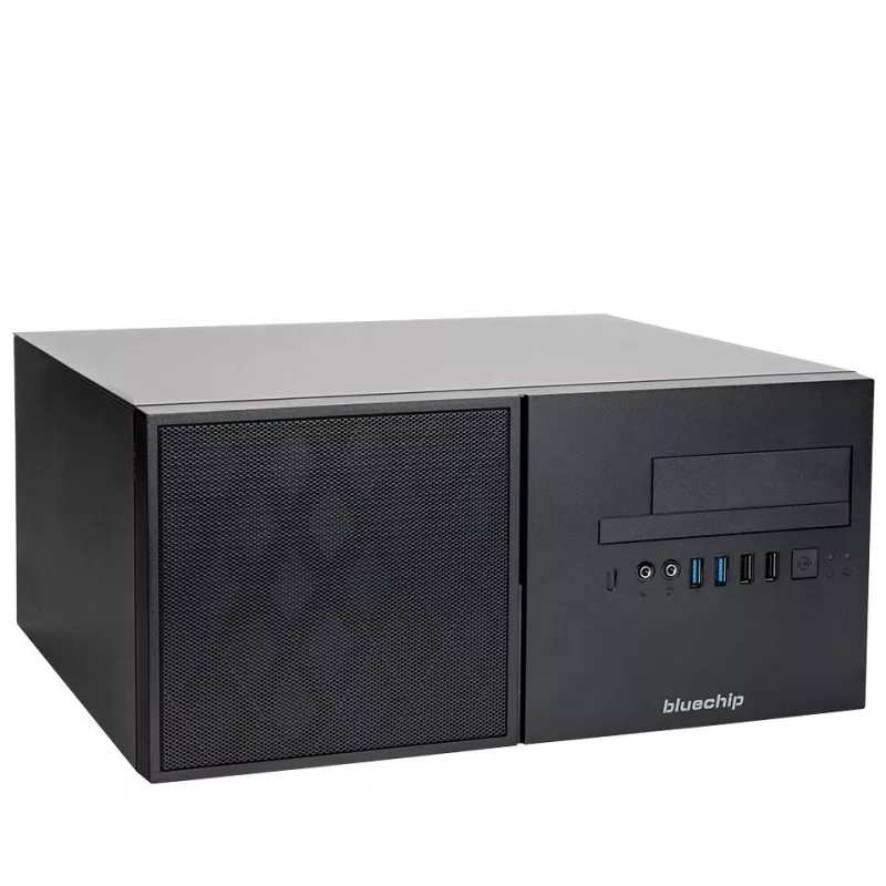 bluechip BUSINESSline T3300 processador Intel® Core™ i3 14100 / até 4,70 GHz, Windows 11 Pro, Intel® B760, 16 GB DDR5, SSD NVMe de 500 GB, Gigabit Ethernet, gráfica Intel® UHD, DVD±RW