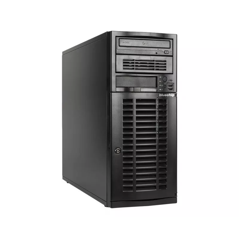 bluechip SERVERline T40317s torre, processador Intel® Xeon® Silver 4410Y / até 3,90 GHz, 32 GB DDR5, 2 x SSD de 960 GB, 2 x RJ45 (10 Gb/s)