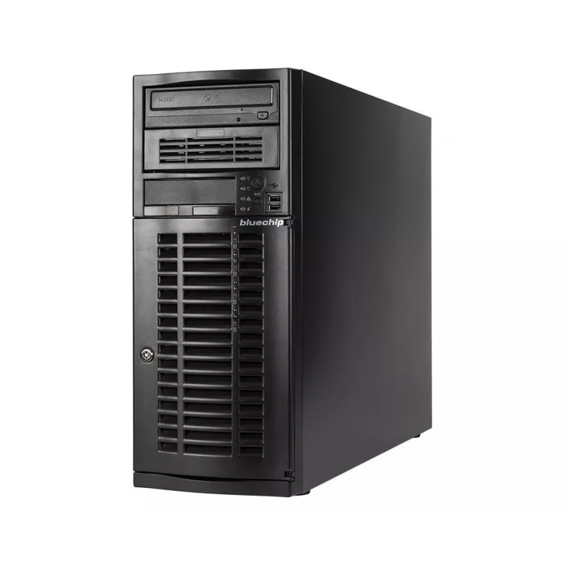 bluechip SERVERline T40317s torre, processador Intel® Xeon® Silver 4410Y / até 3,90 GHz, 32 GB DDR5, 2 x SSD de 960 GB, 2 x RJ45 (10 Gb/s)